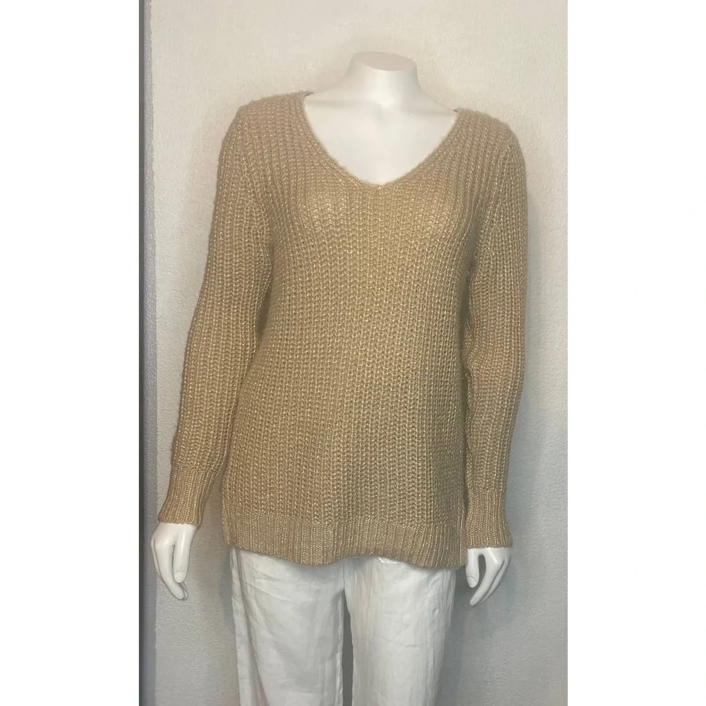 LOFT beige sweater XS, CBK, quiet luxury, minimalist, old money‎